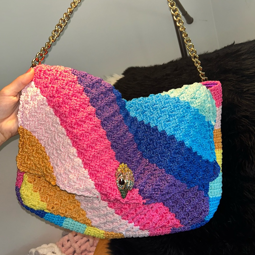 Kurt Geiger XXL crochet Kensington bag